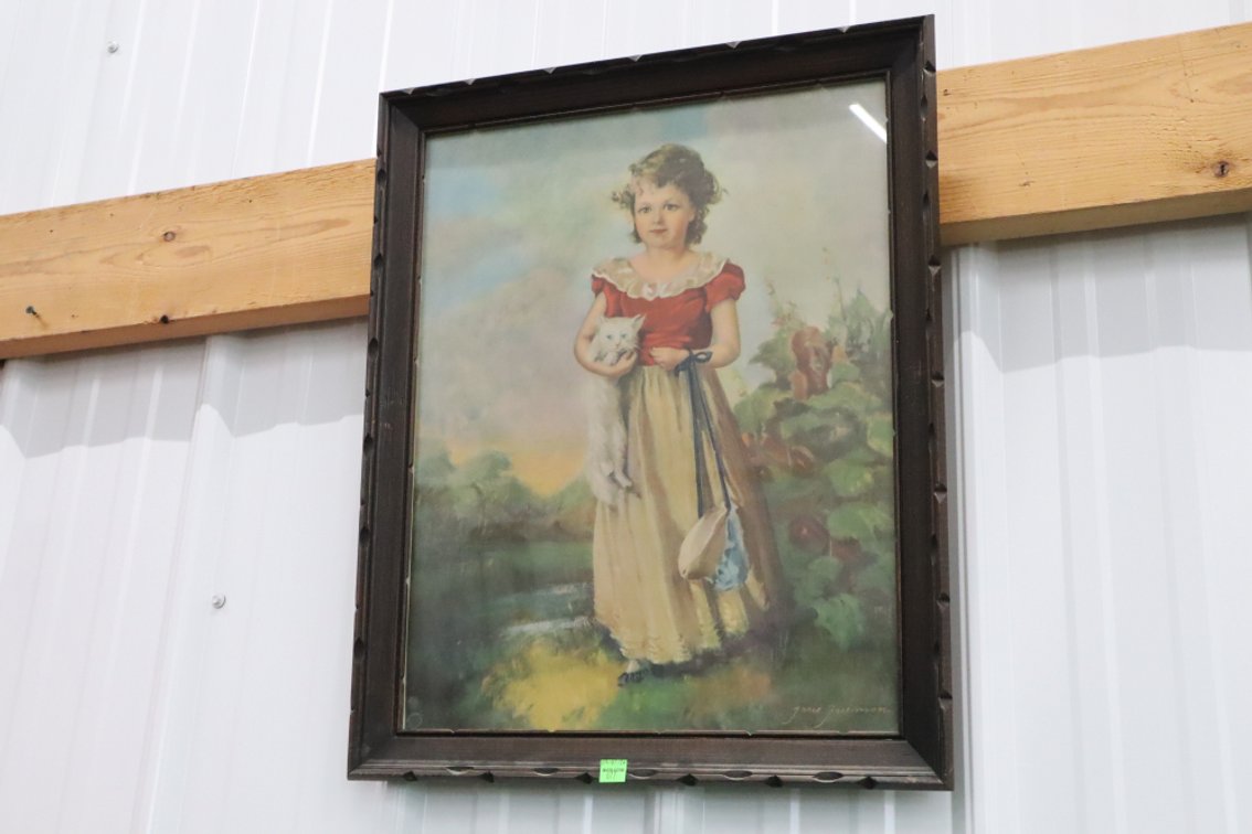 Vintage Print of A Child