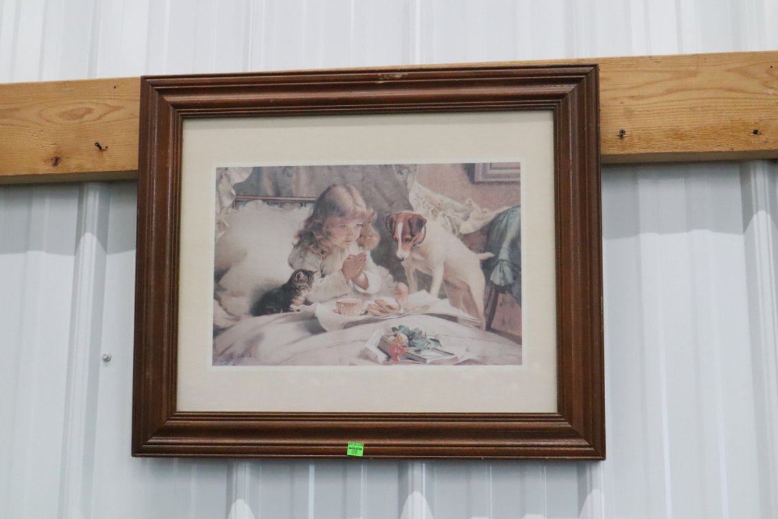 Vintage Print of A Child