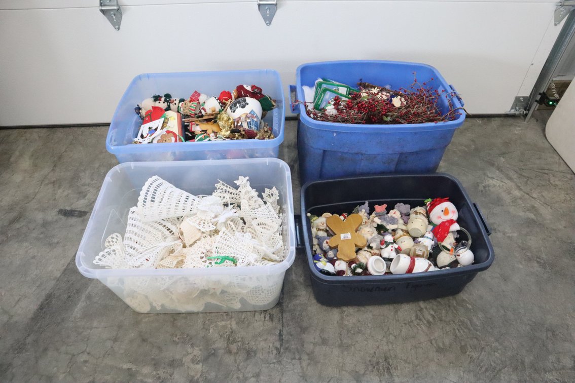Plastic Totes With Contents