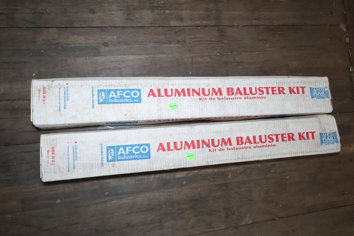 (2) Aluminum baluster kit