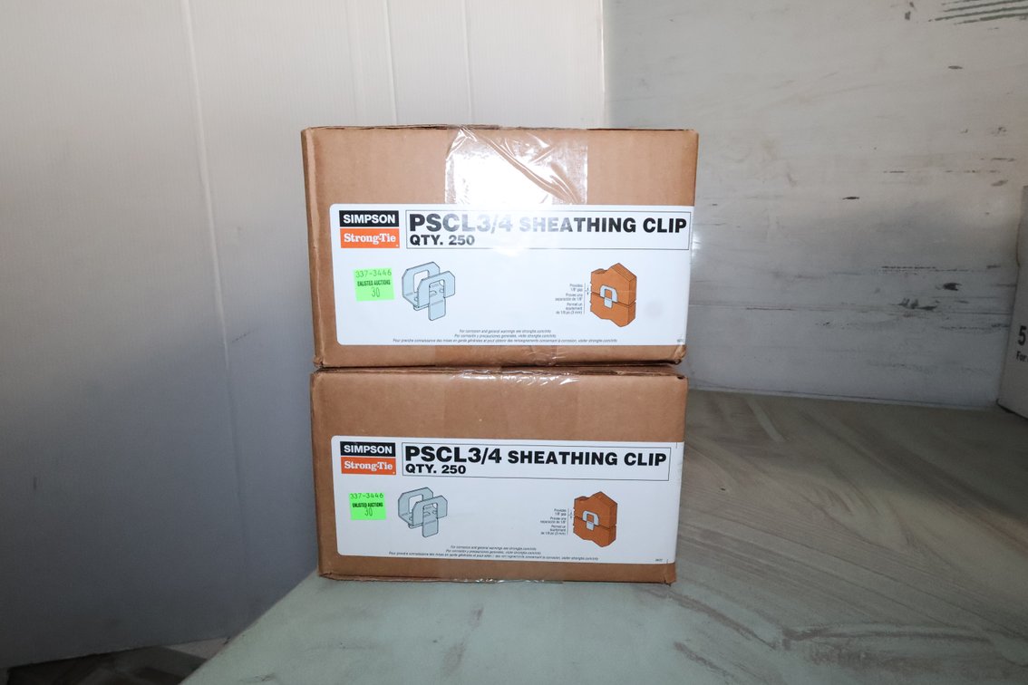(2) boxes sheathing clips