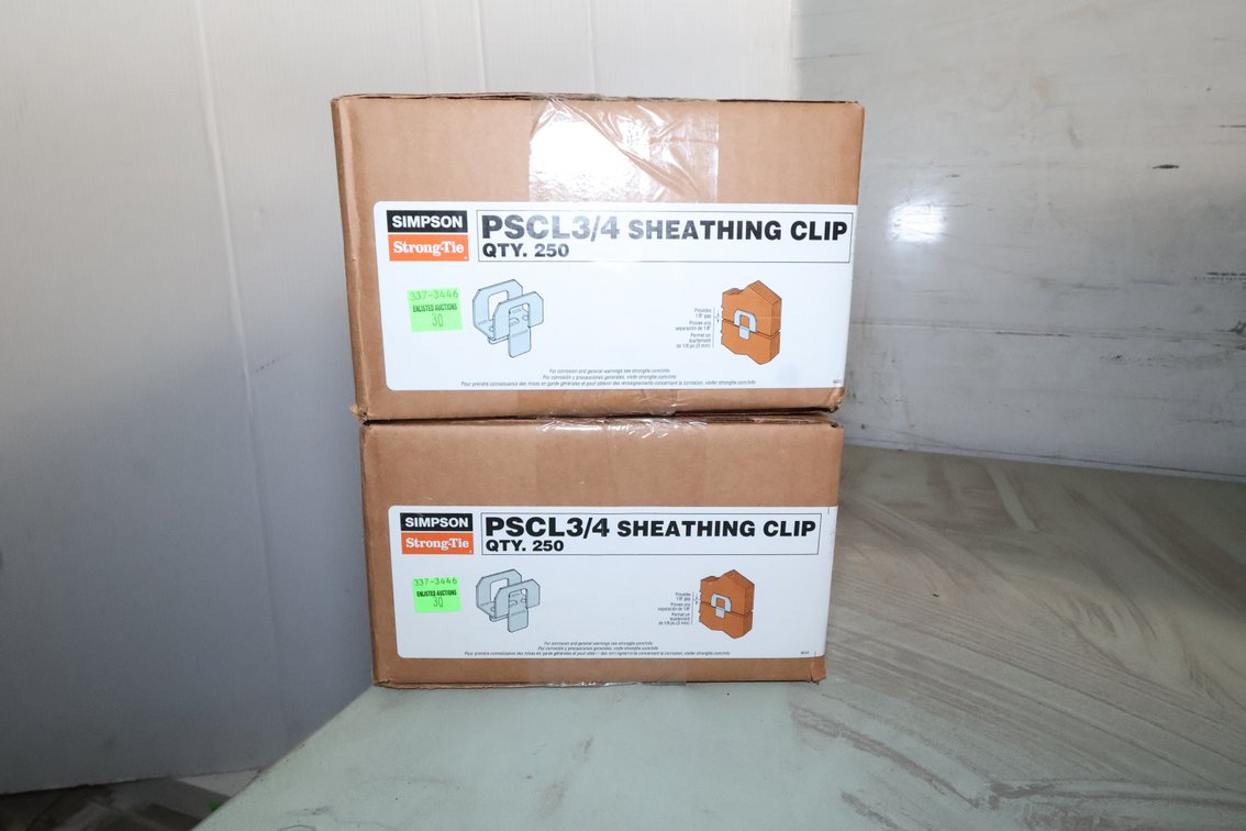 (2) boxes sheathing clips