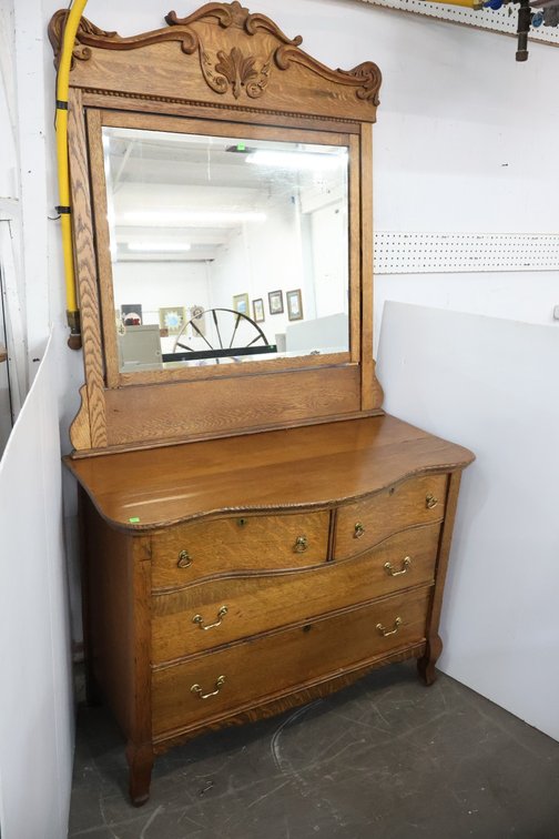 Antique Dresser and Mirror