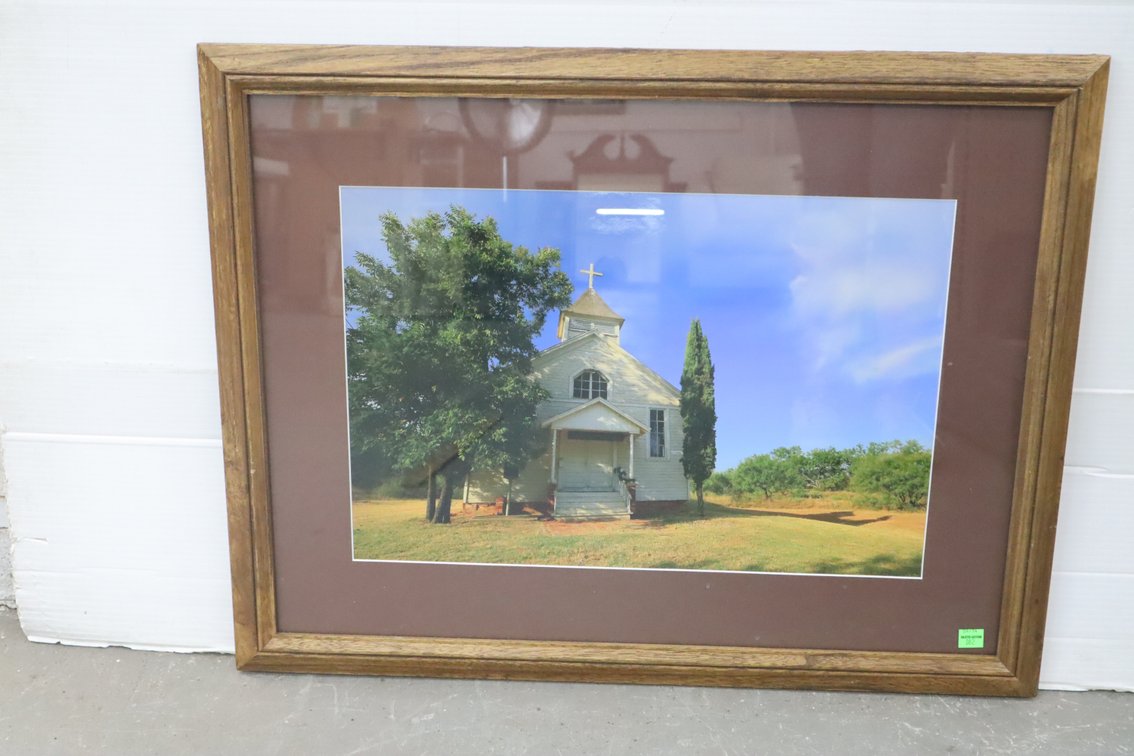 Framed Photograph of A Church