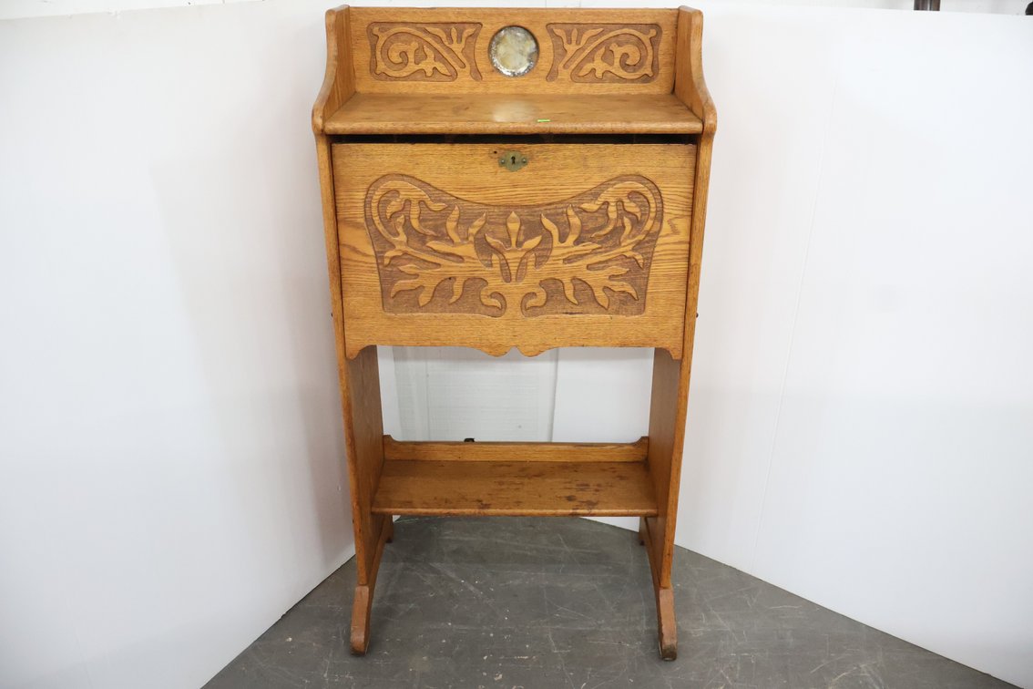 Oak Drop Front Desk