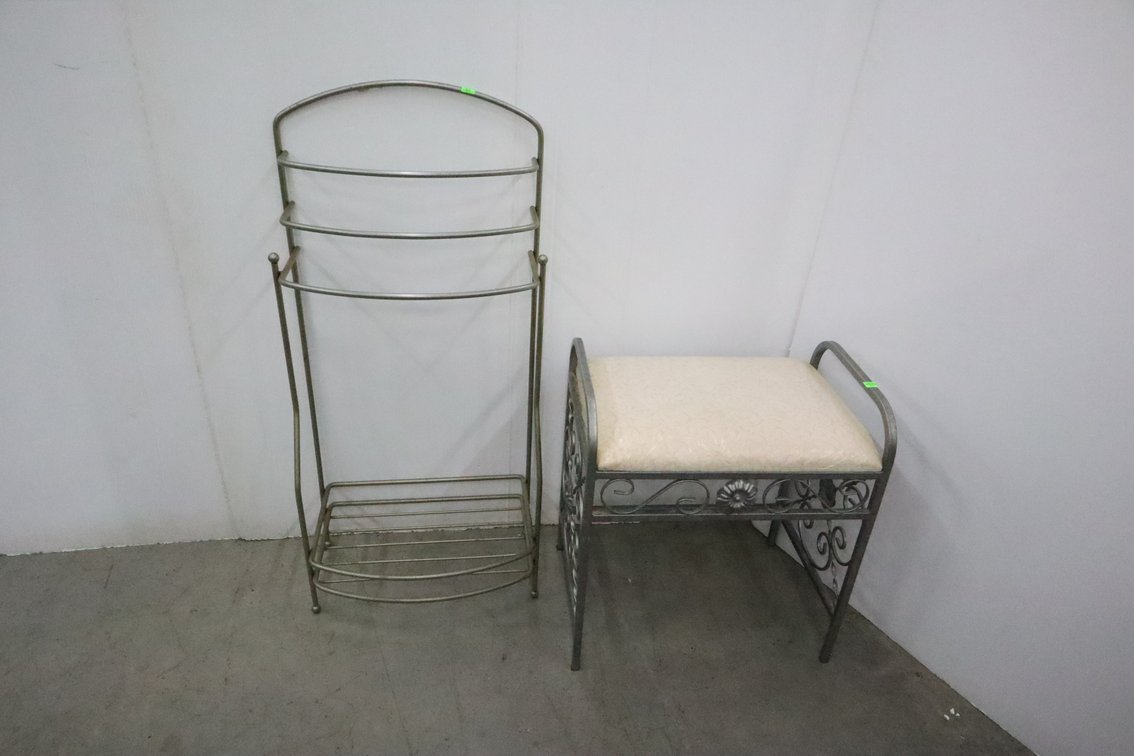 Stool and Towel Rack