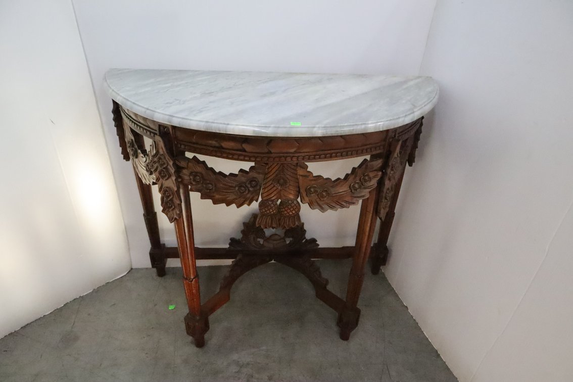 Marble Top Console Table