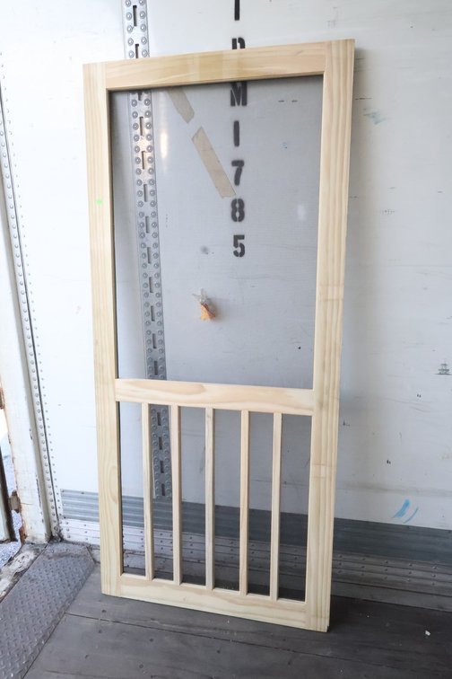 36" pressure treated screen door