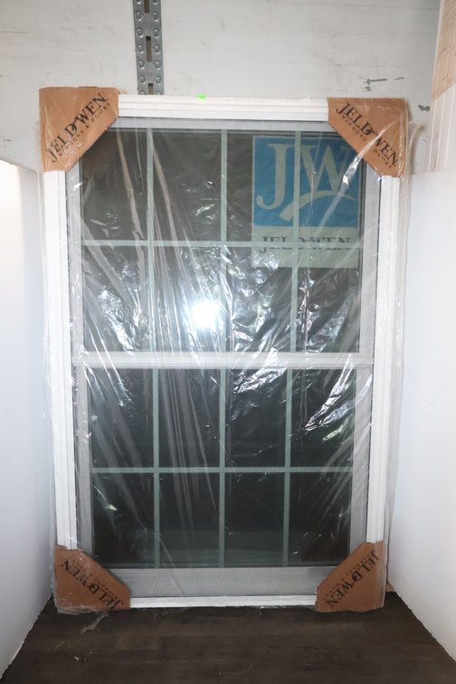 (2) vinyl double hung replacement windows