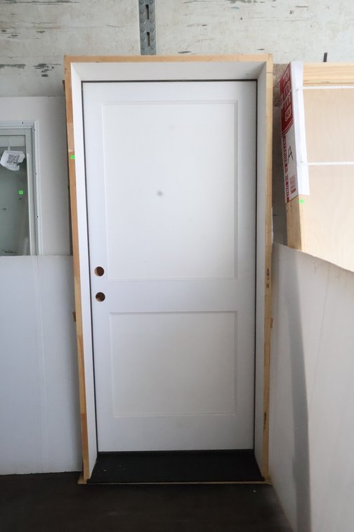 Exterior fire door unit