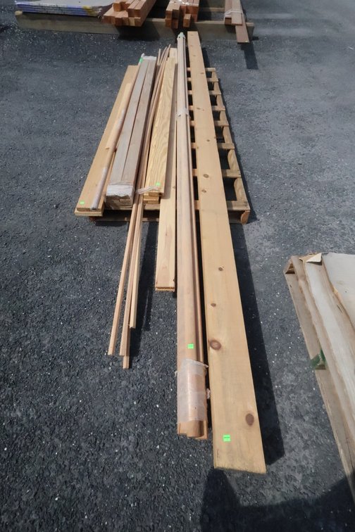 Cedar, oak, pine lumber