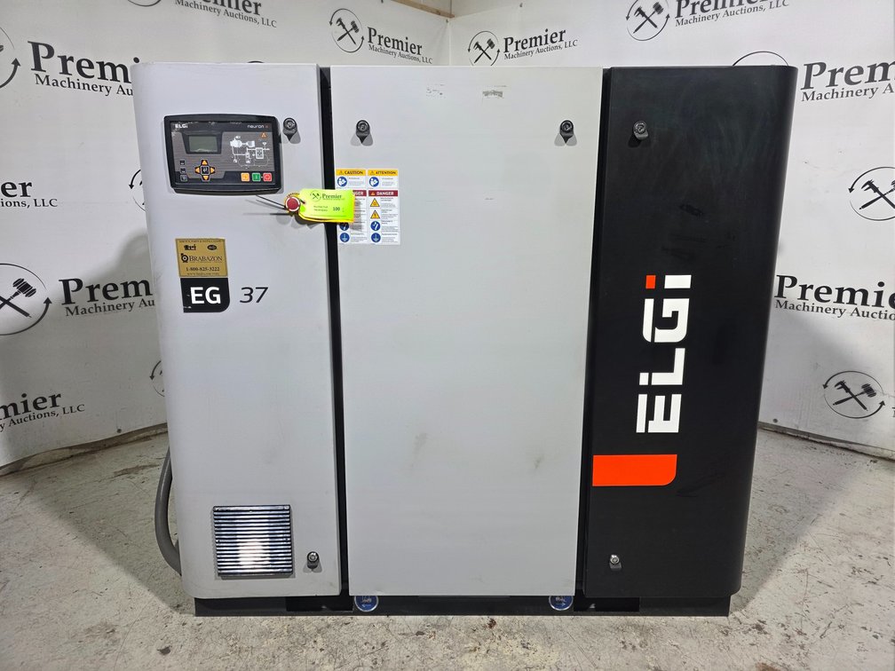 Elgi Model EG 37-150 V Screw Type Air Compressor.
