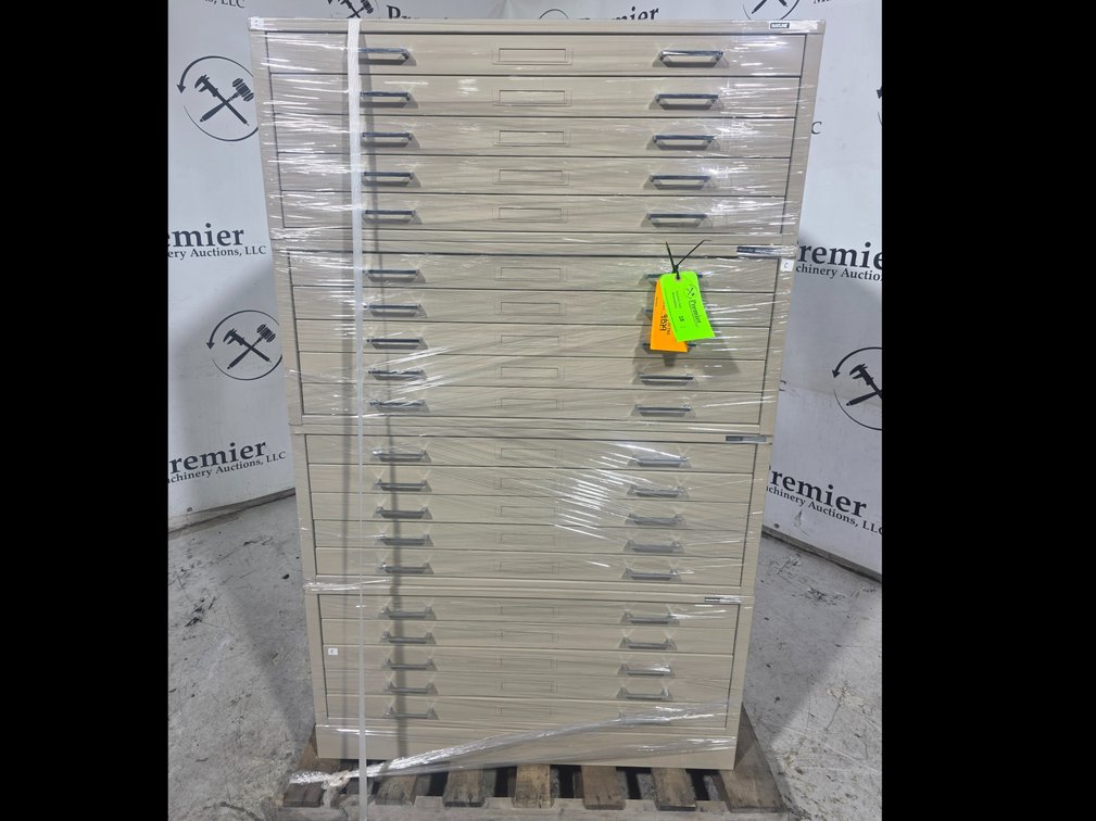(4) 5-Drawer Mayline Blueprint Cabinets