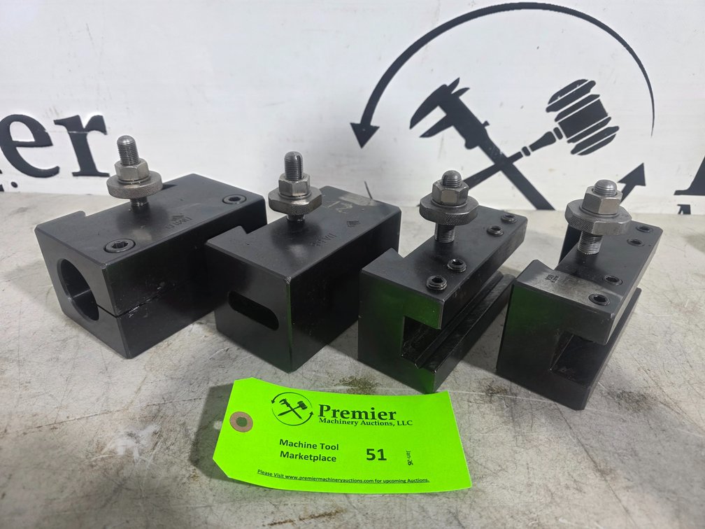 (4) Aloris DA Quick Change Tool Holders.