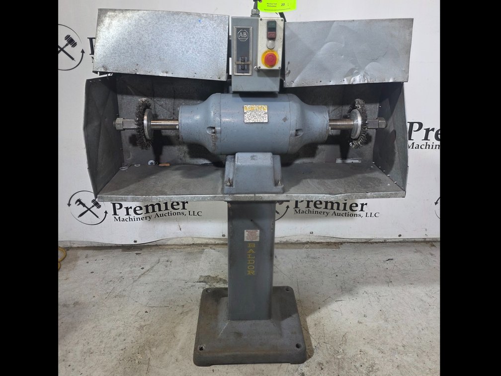 Baldor Cat. No. 1458, 5 HP Double End Pedestal Grinder.