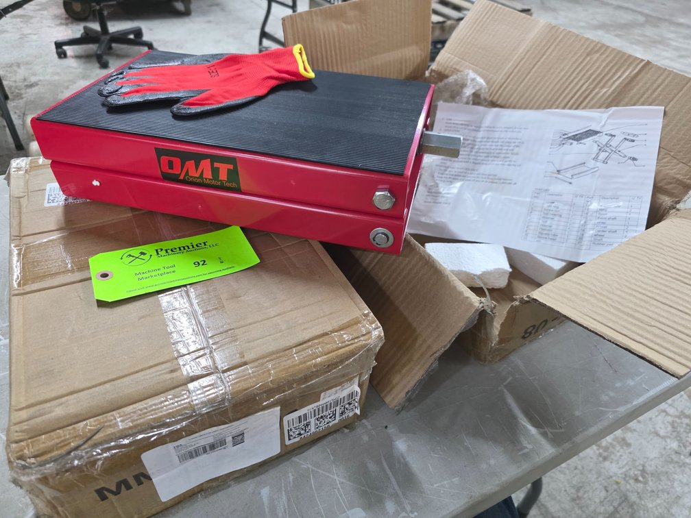 (2) New Orion Motor Tech, 1100 Lb. Cap. Motorcycle Scissor Lift