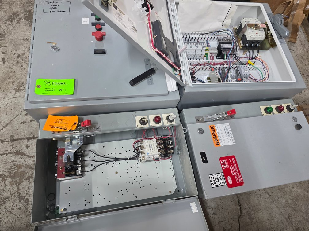 (4) Combination Motor Starters/Safety Switches.