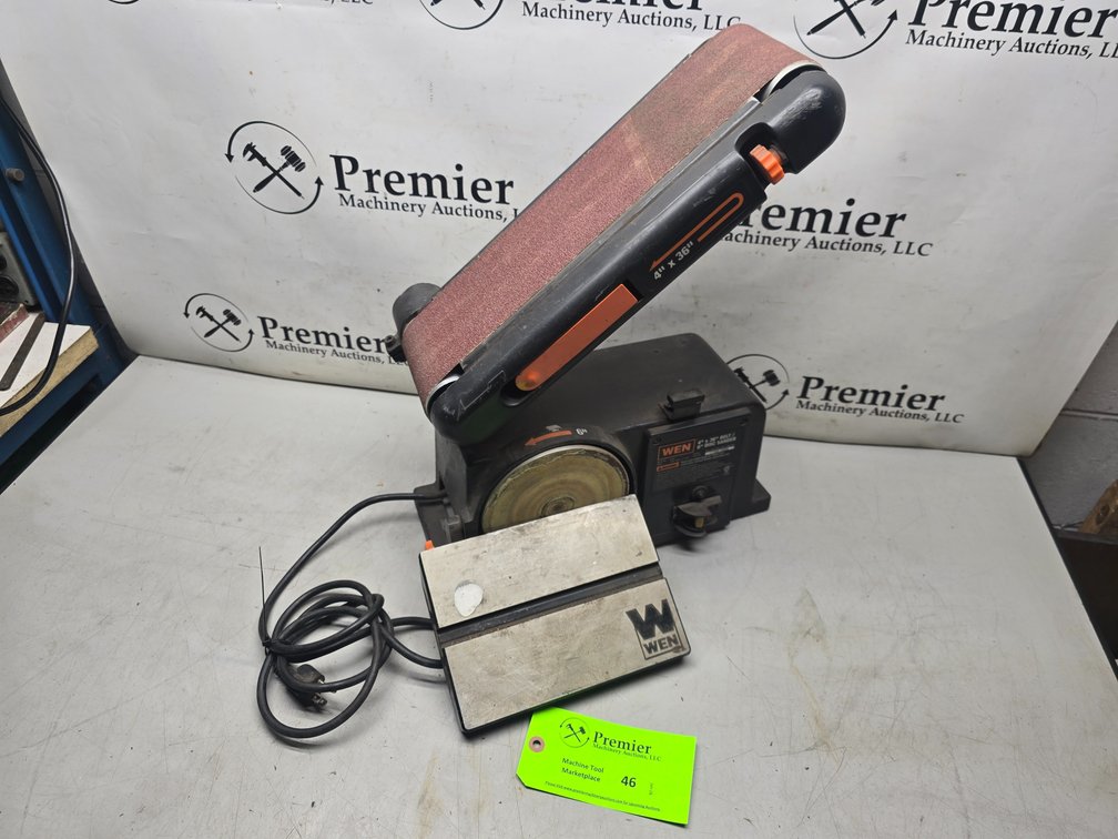 Wen Model 6502 Combination 4" Belt, 6" Disc Sander.