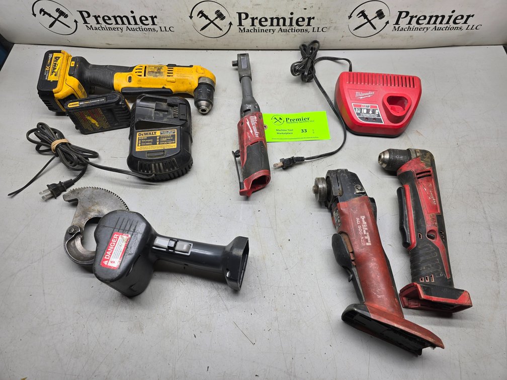 Assorted Cordless Tools