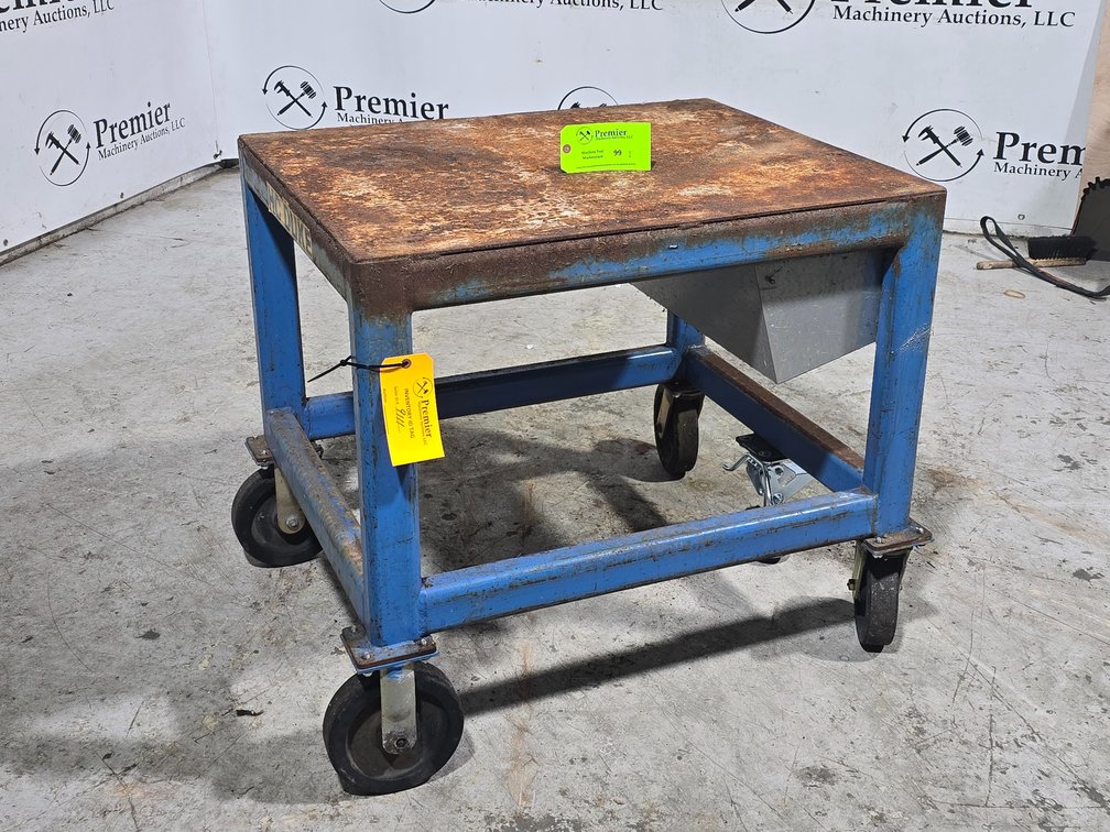 Heavy Duty Metal Frame Cart with 8" Casters with Break.