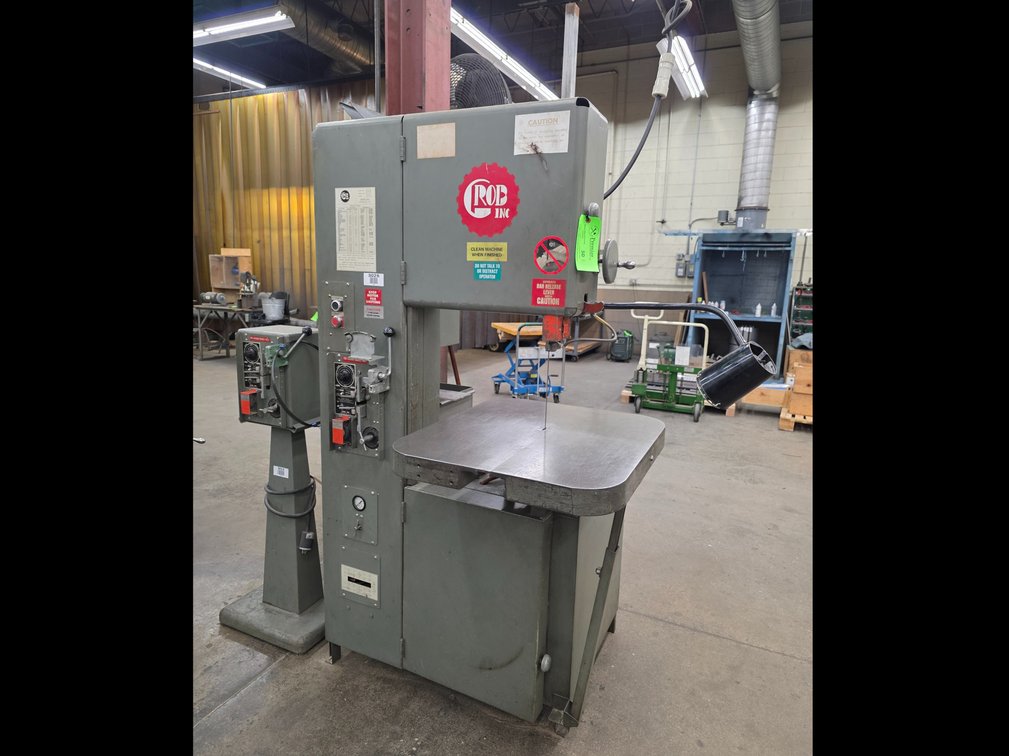 Grob Type 4V-18, 18" Vertical Bandsaw.