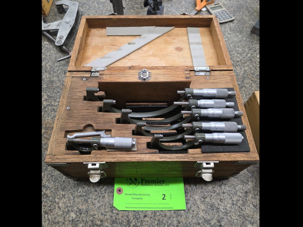 Mitutoyo No. 103, 6-Piece Micrometer Set