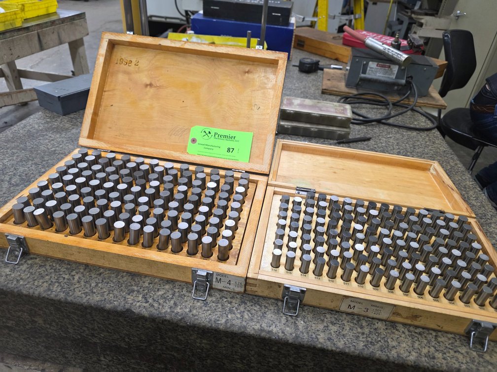 (2) Minus Gage Pin Sets (1 is Incomplete)