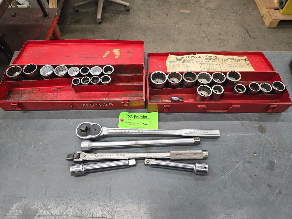 Assorted 3/4" Drive Sockets and More.