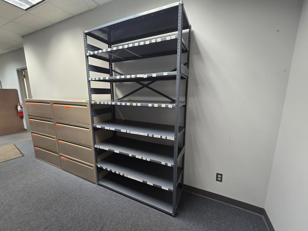 (3) Metal Shelving Units