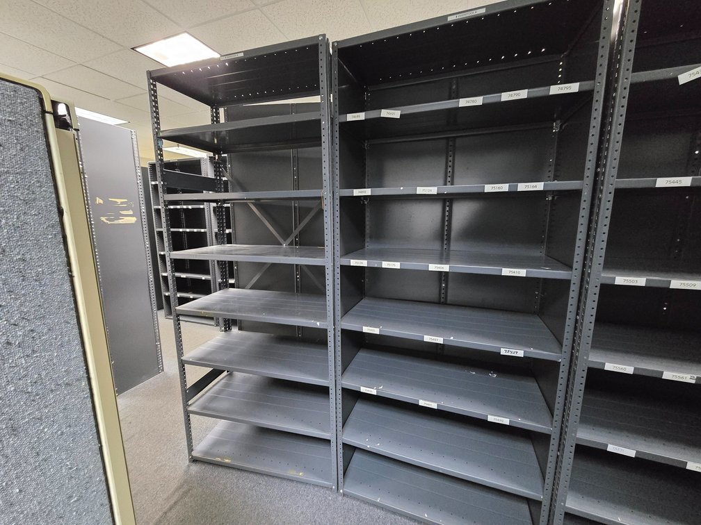 (3) Metal Shelving Units