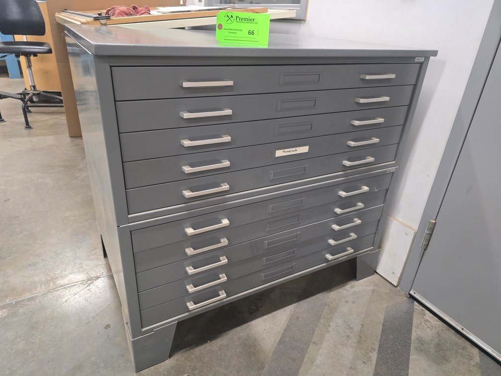 (2) Hamilton Large Format Filing Cabinets on Stand.
