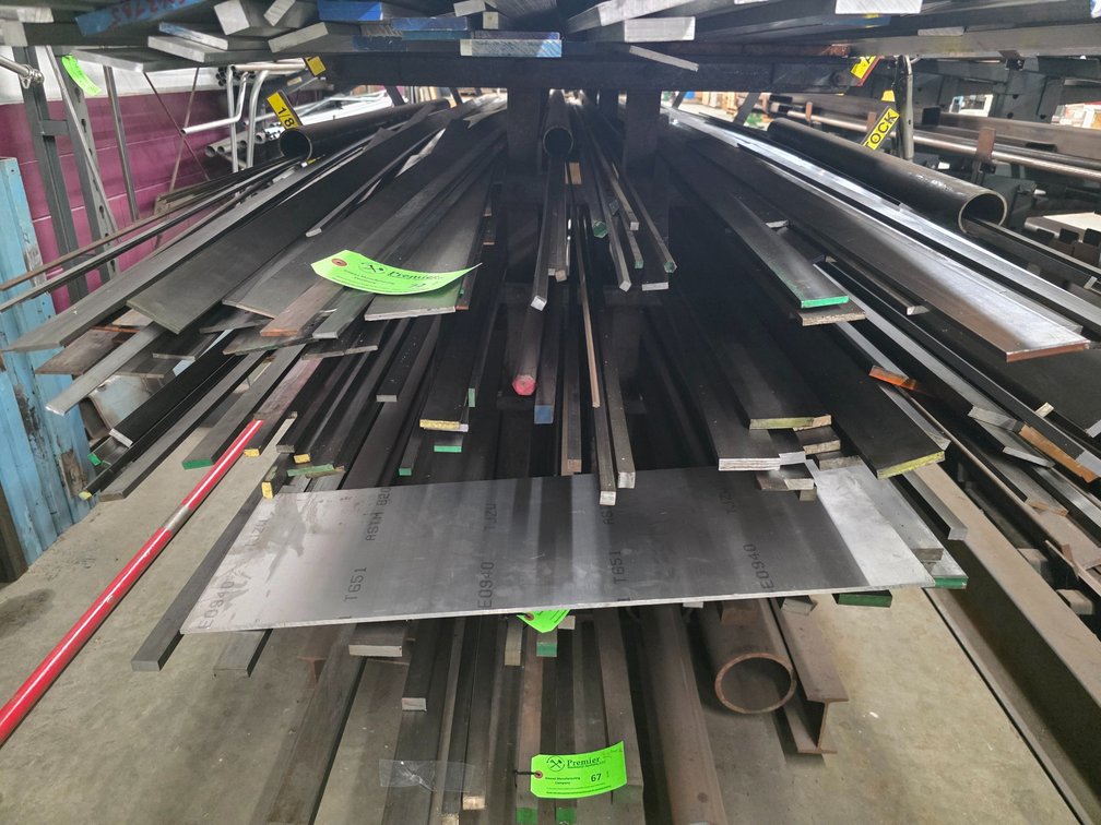 Large Quantity of Mainly Steel Flatstock