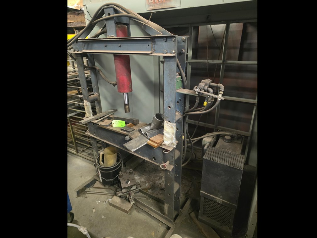 Shop Built H-Frame Electric/Hydraulic Press,