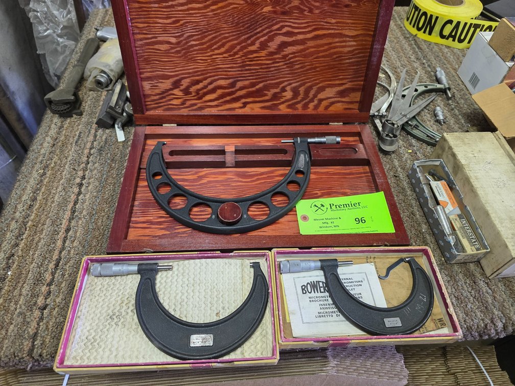 (3) Assorted Micrometers.