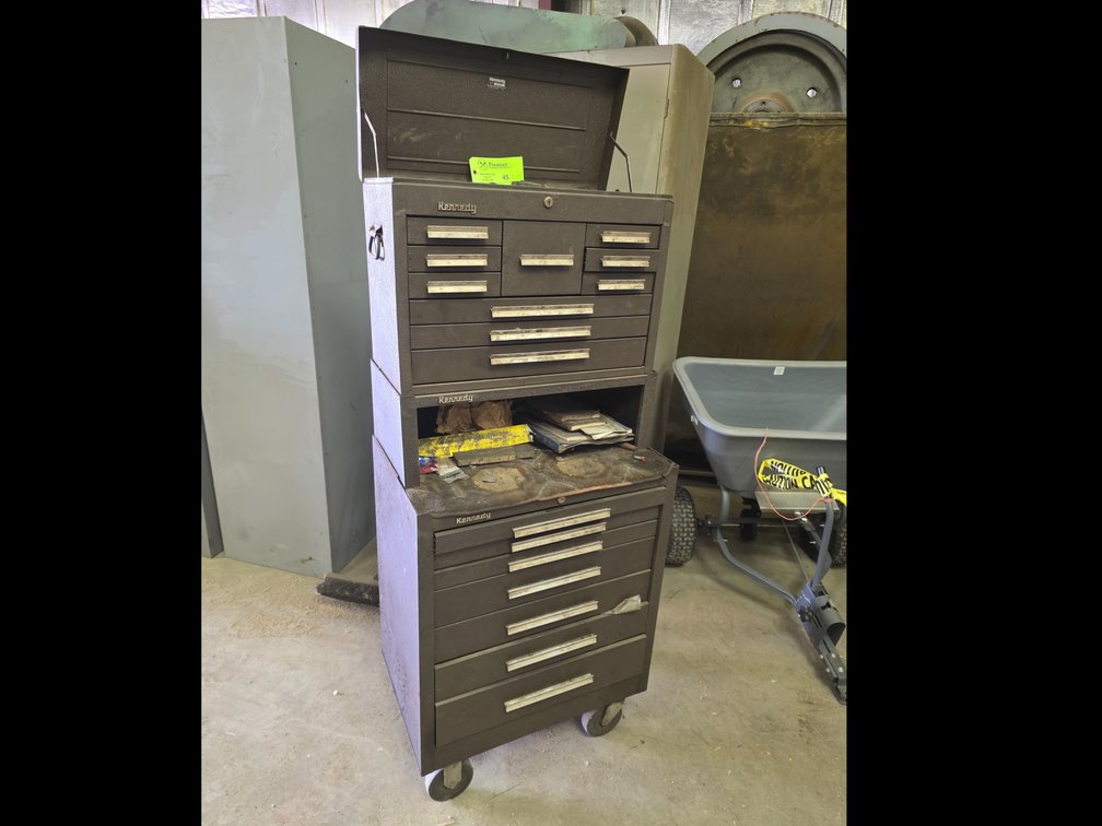 Kennedy 3-Pc. Machinist Tool Box w/ Contents