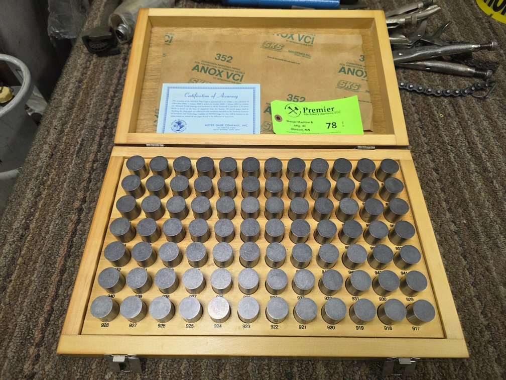 Meyer M-7 Plus Pin Gage Set.
