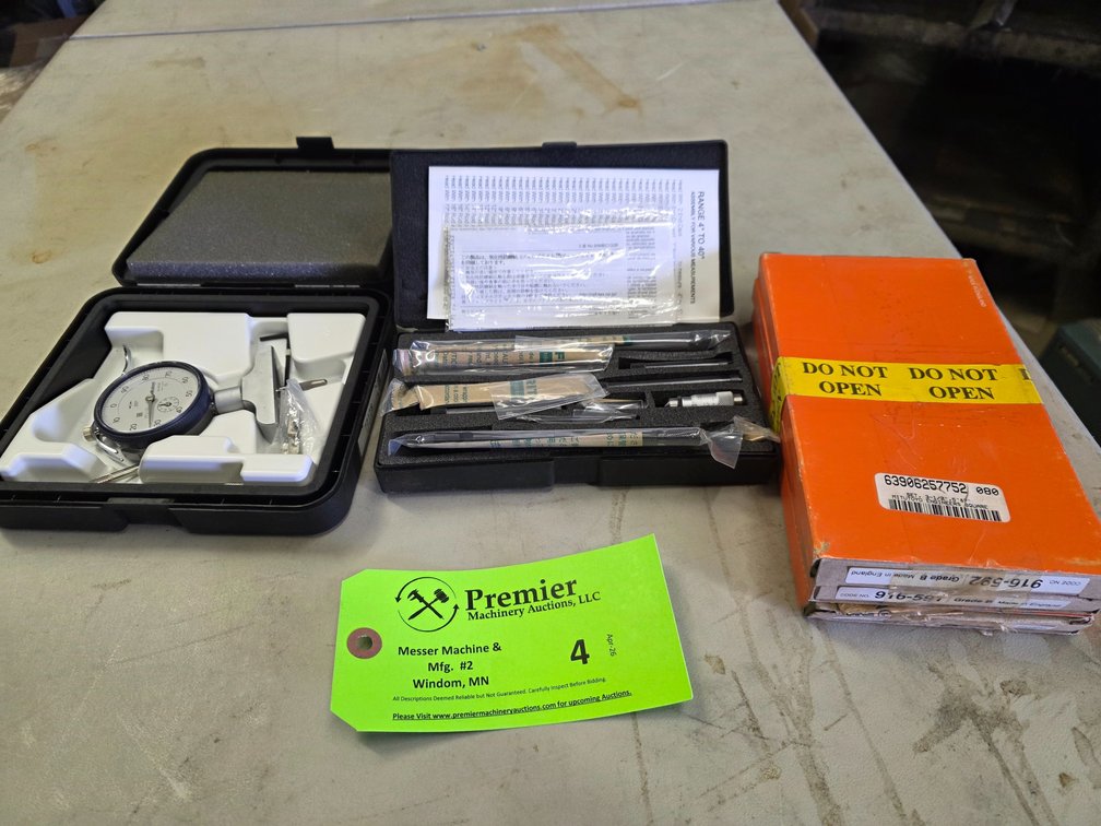 New Mitutoyo Inspection Items.