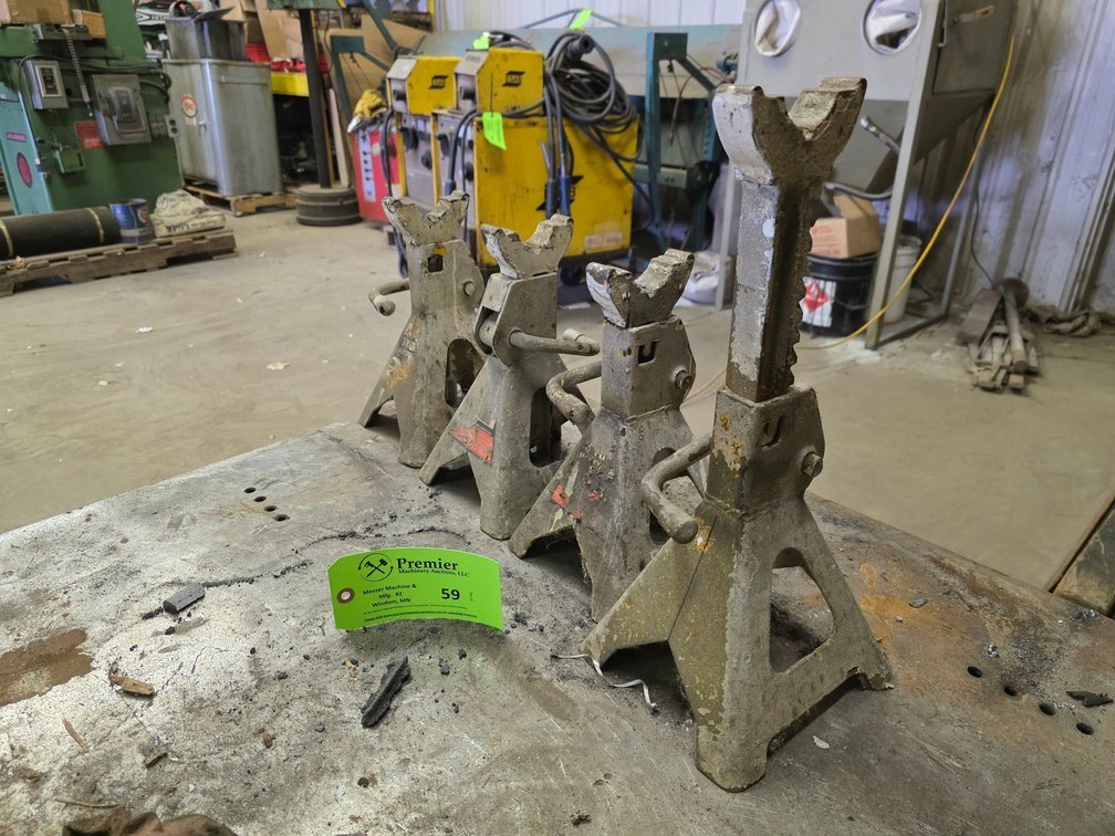 Set of (4) 3-Ton Jack Stands.