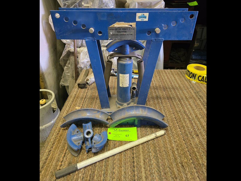 12-Ton Hydraulic Pipe Bender
