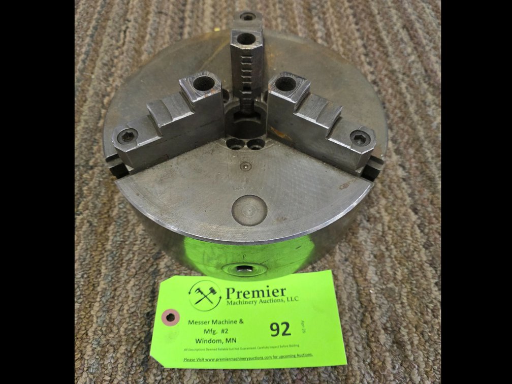 9" 3-Jaw Lathe Chuck.
