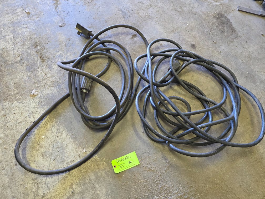 (2) 240V. Single Ph.  Extension Cords.