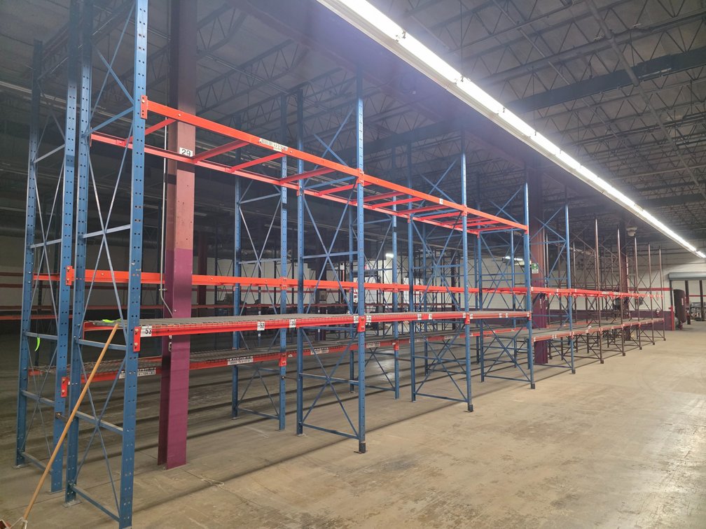 Section of Bolt Together Pallet Racking.