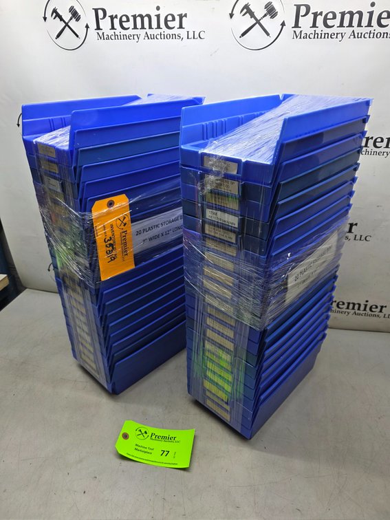 (40) Plastic Storage Bins.
