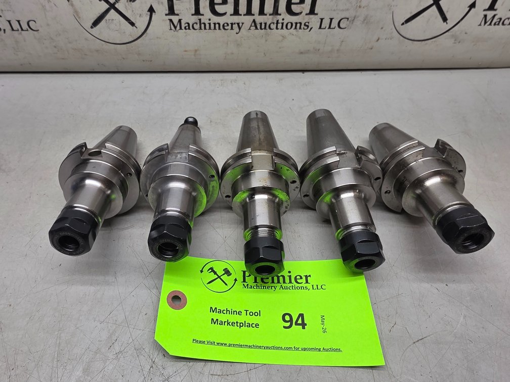 (5) Cat 40 ER16 Collet Chuck.