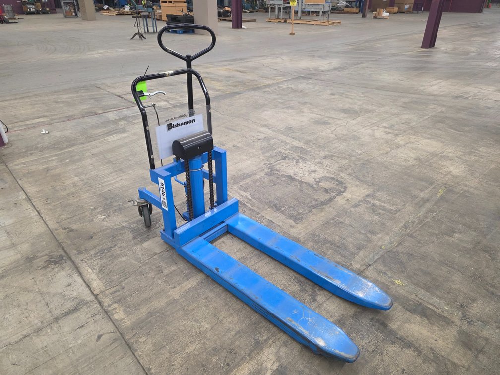 Bishaman Hydraulic Scissor High Lift Pallet Jack.
