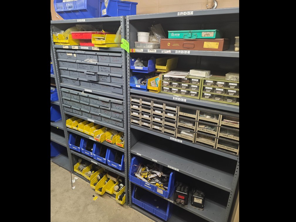 Contents of (2) Shelving Units.