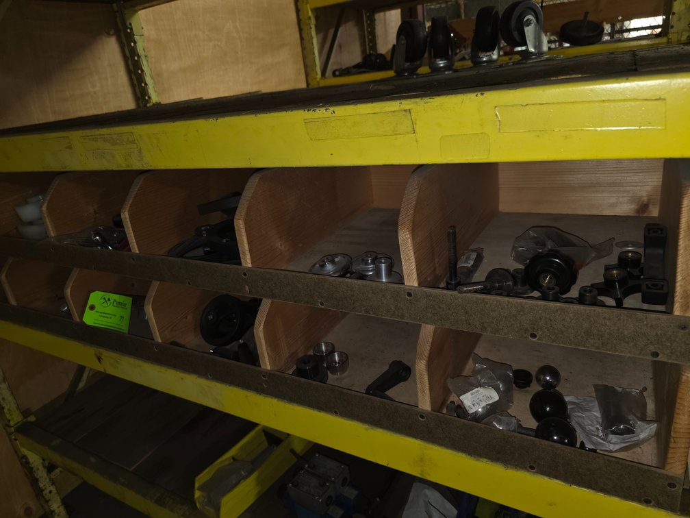Large Quantity of Misc. Machine Handles and Knobs.