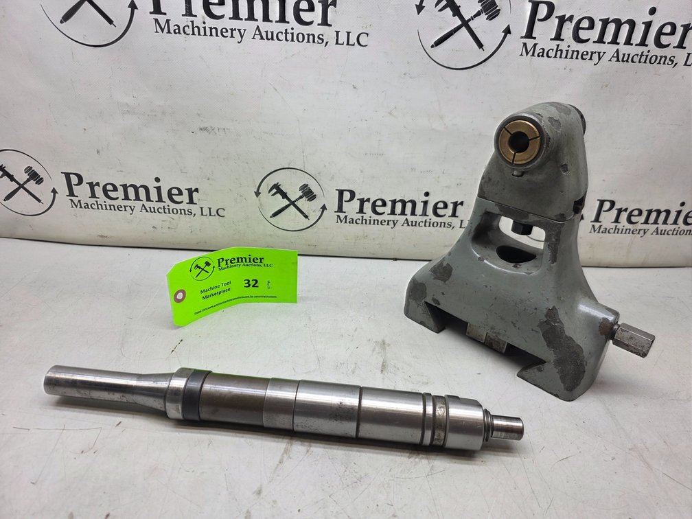 Bridgeport R8 Side Milling Cutter w/ Overarm Support.