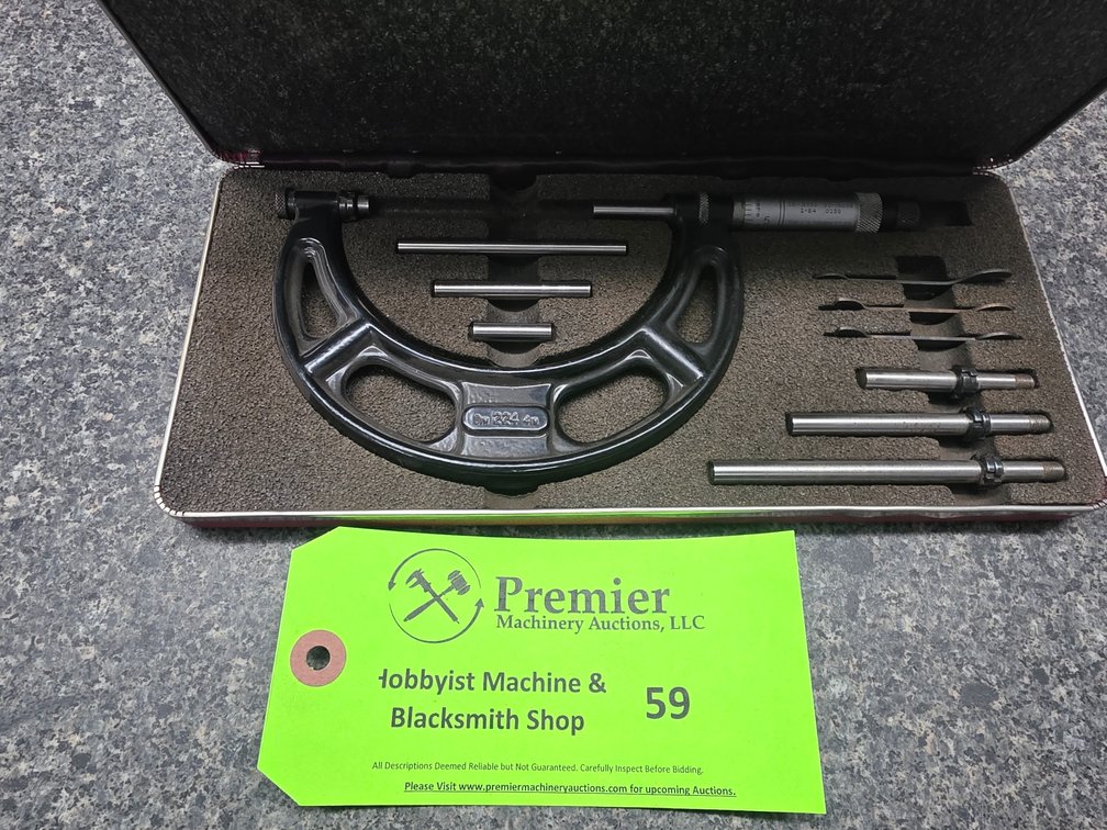 Starrett No. 224, 0-4" Micrometer,