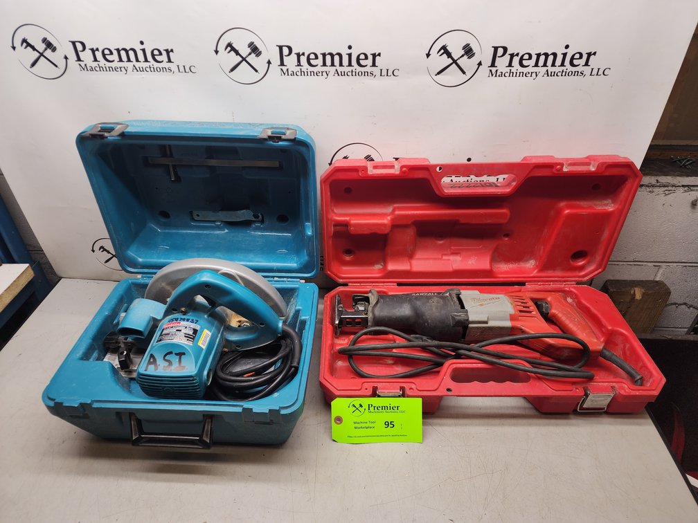 Makita Circular Saw and Milwaukee Sawzall.